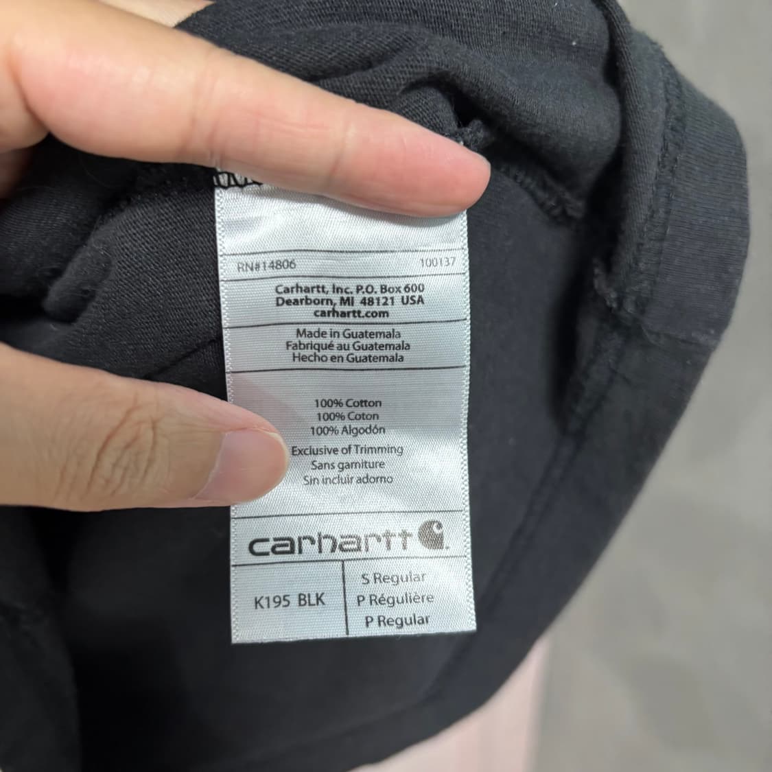 칼하트 빅로고 반팔 상품이미지3