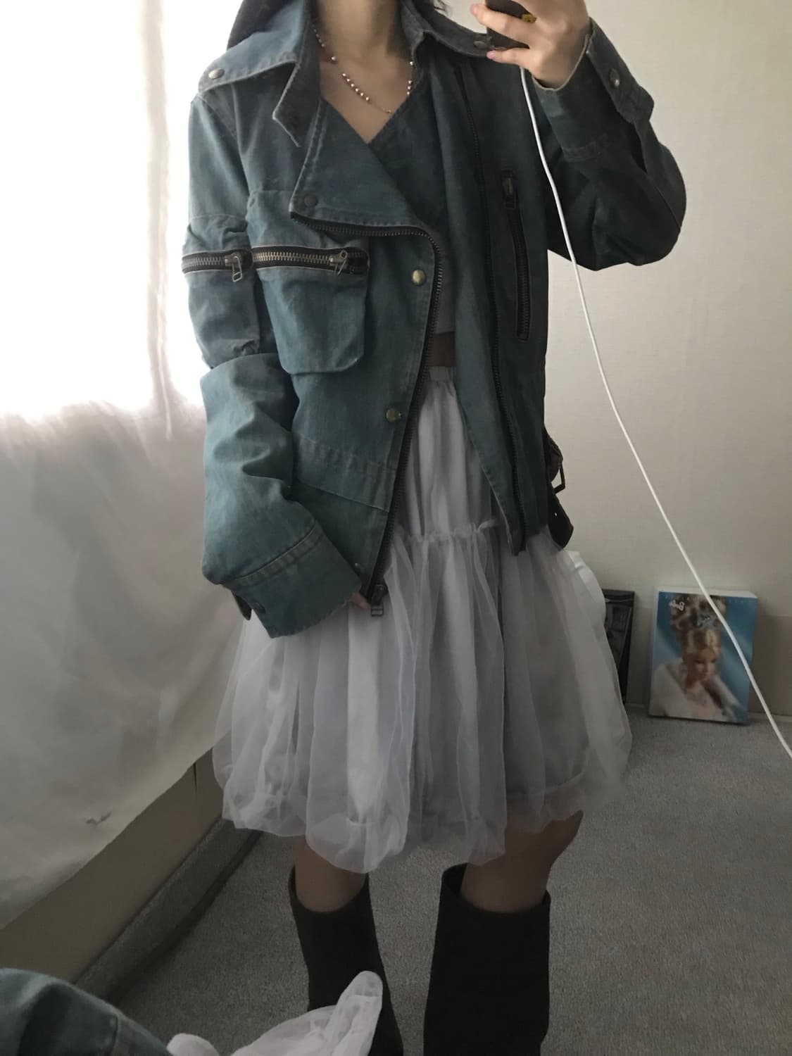 빈티지 포켓 디테일 데님자켓 상품이미지3