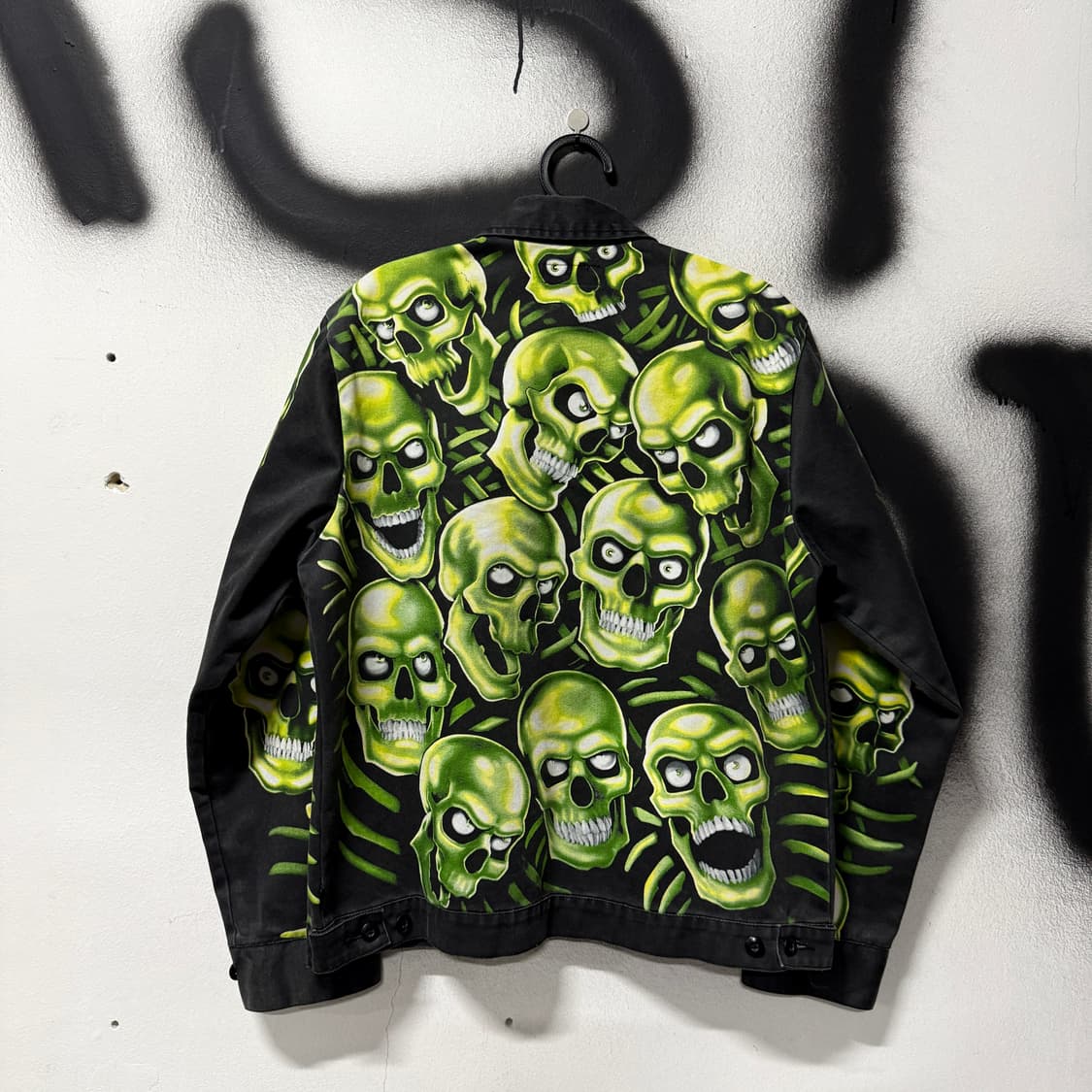 SS18 슈프림 스컬 파일 워크 자켓 그린 상품이미지2