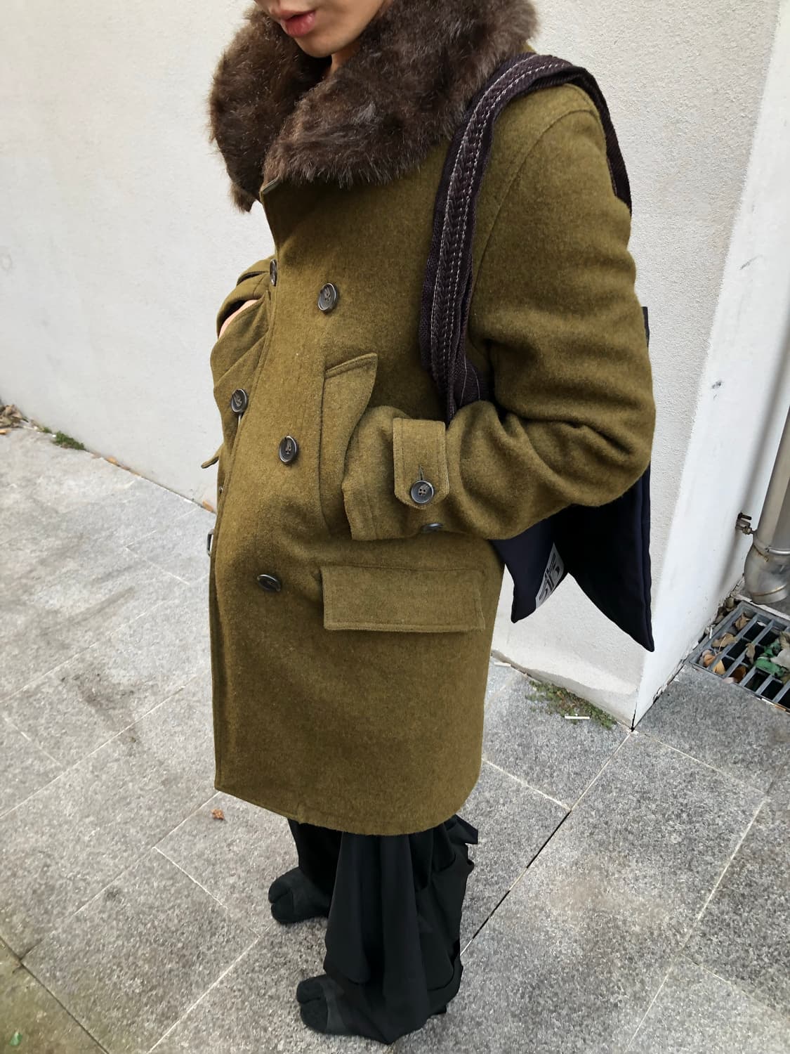 엔지니어드 가먼츠 올리브 울 매키노 코트 상품이미지4