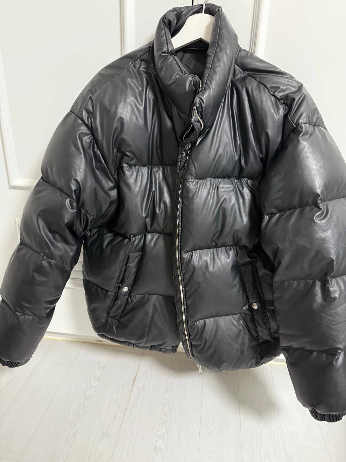 마하그리드 레더 패딩 L 사이즈 상품이미지1