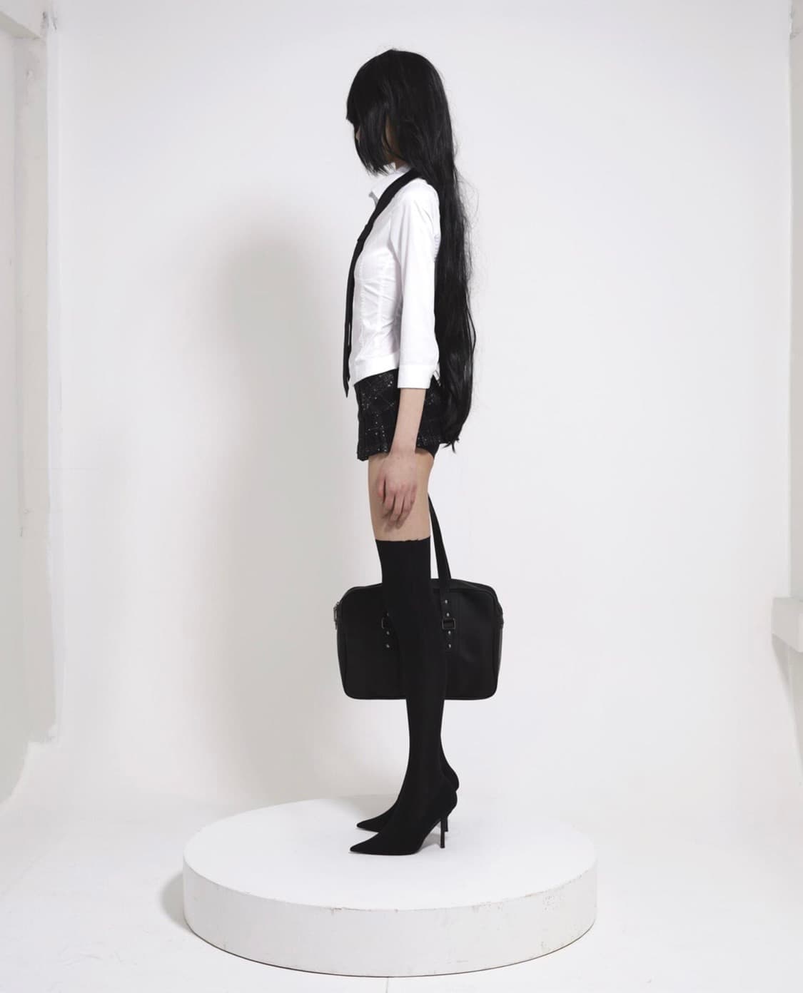 본네 Corset seam shirt (White) 2 size 상품이미지4