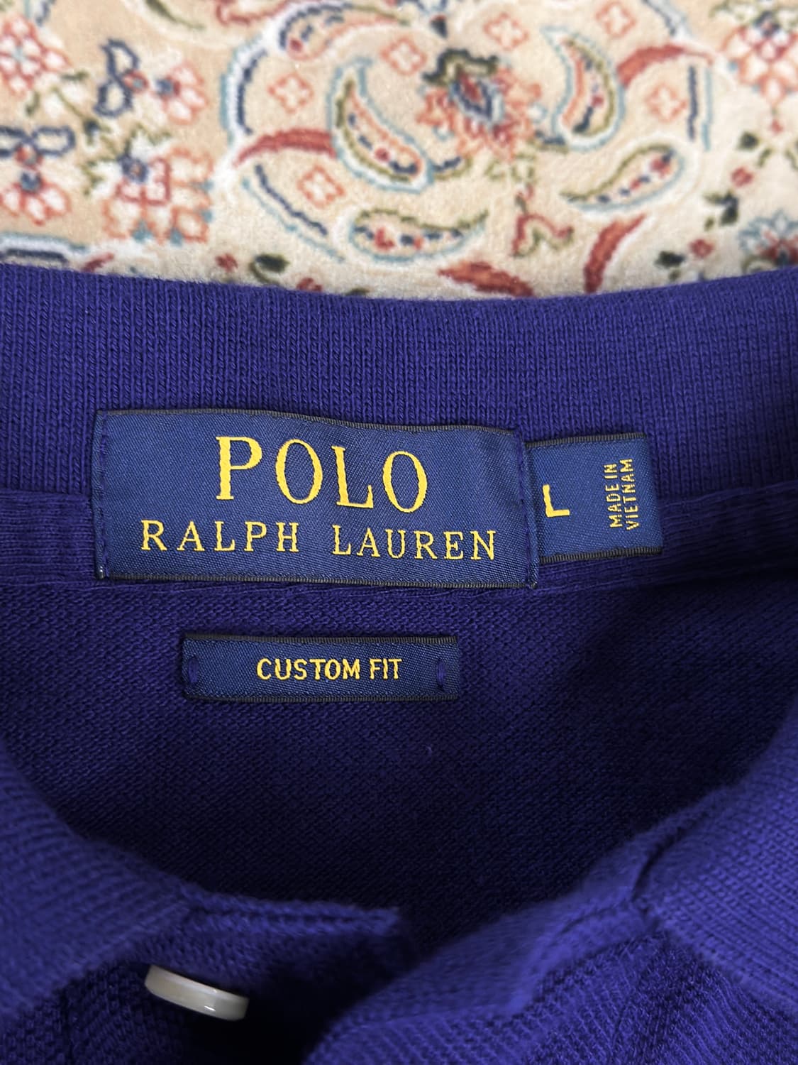 폴로 랄프로렌 퍼플/화이트 빅포니 카라티  상품이미지5