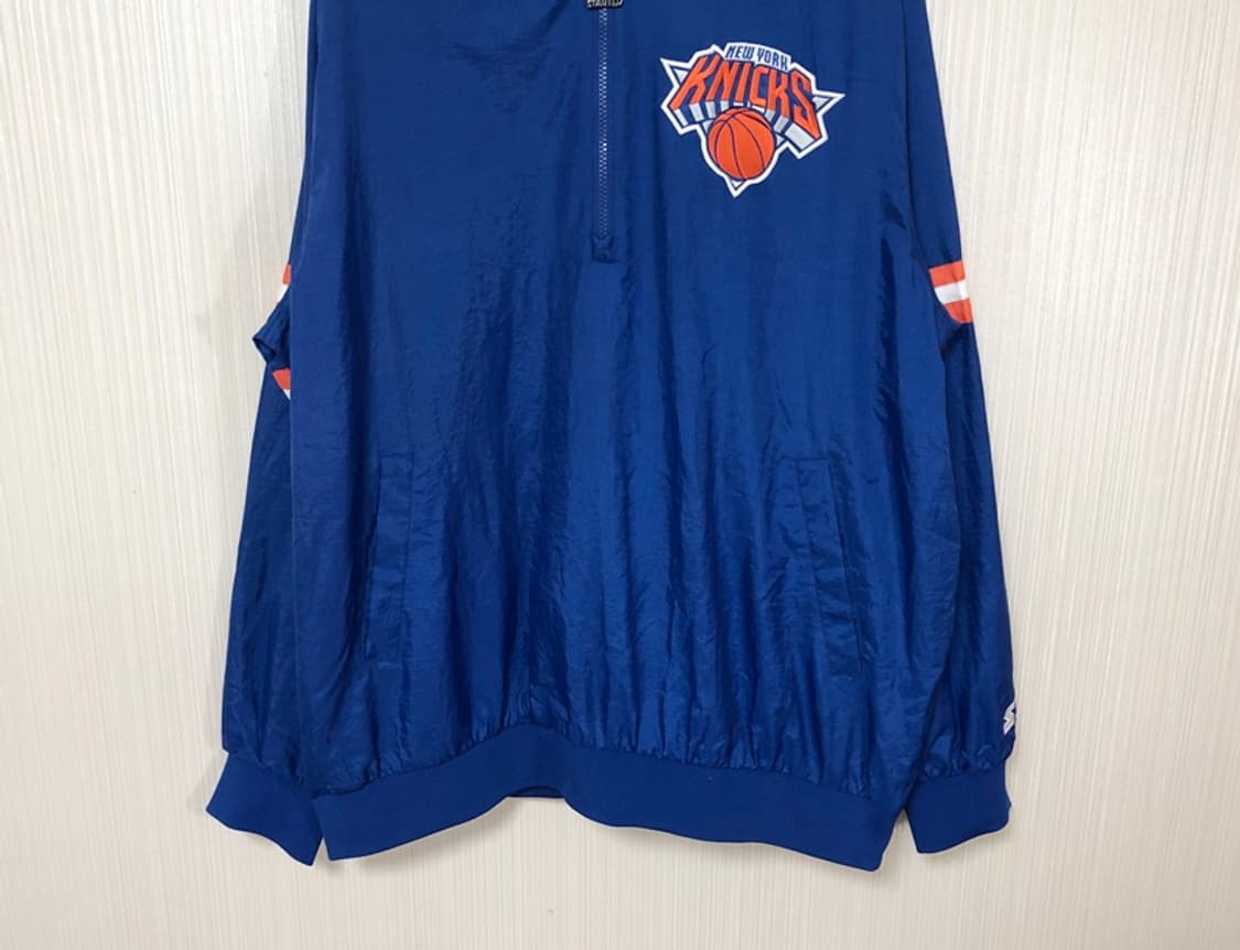 NBA 스타터 뉴욕닉스 하프집업 풀오버 웜업자켓 XL 상품이미지3