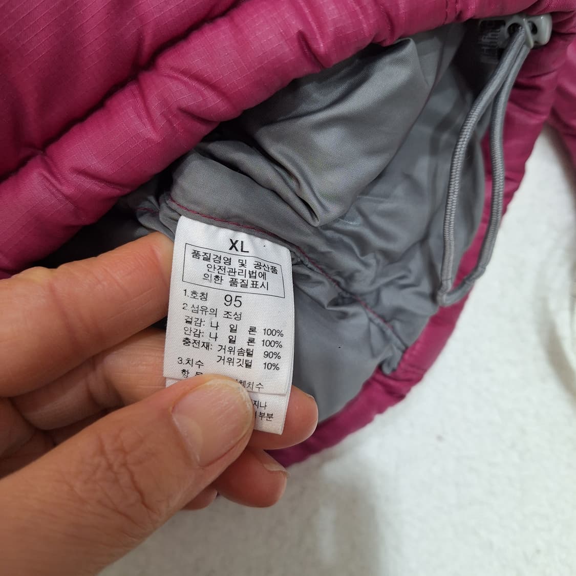 노스페이스  700구스패딩XL 상품이미지2