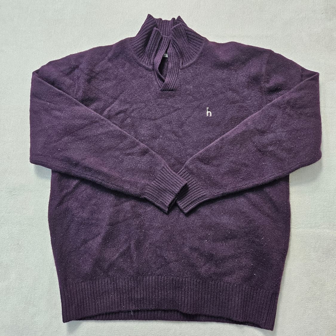 110 헤지스 하프집업 니트 0305Y 상품이미지1