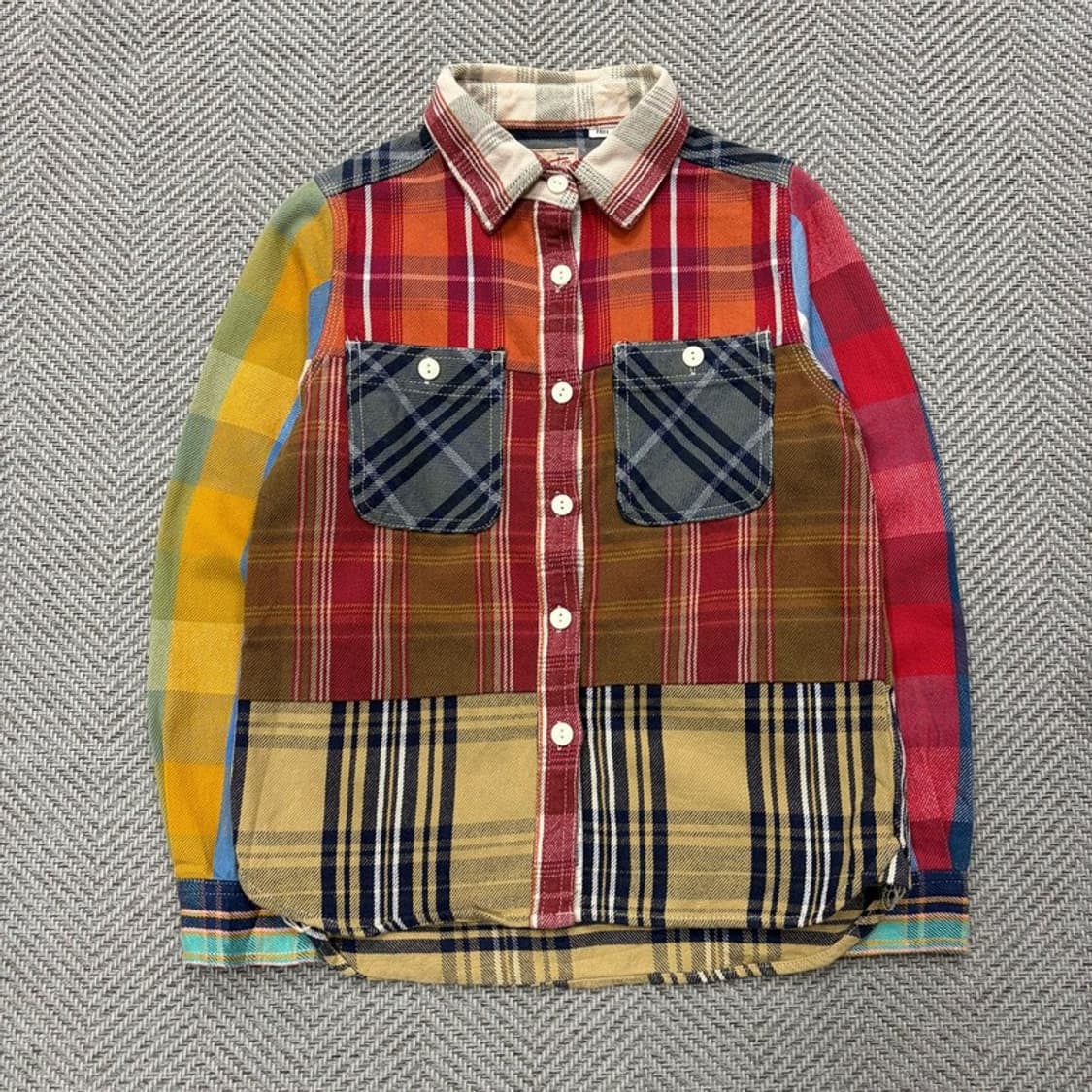 휴스턴 컬러블락 체크셔츠 자켓 v2443 상품이미지1