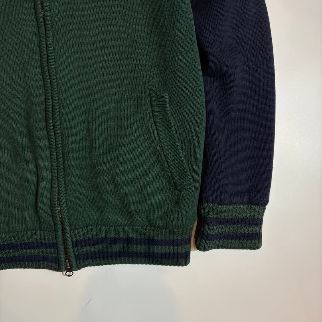 라코스테 그린 투웨이 니트 집업 상품이미지4