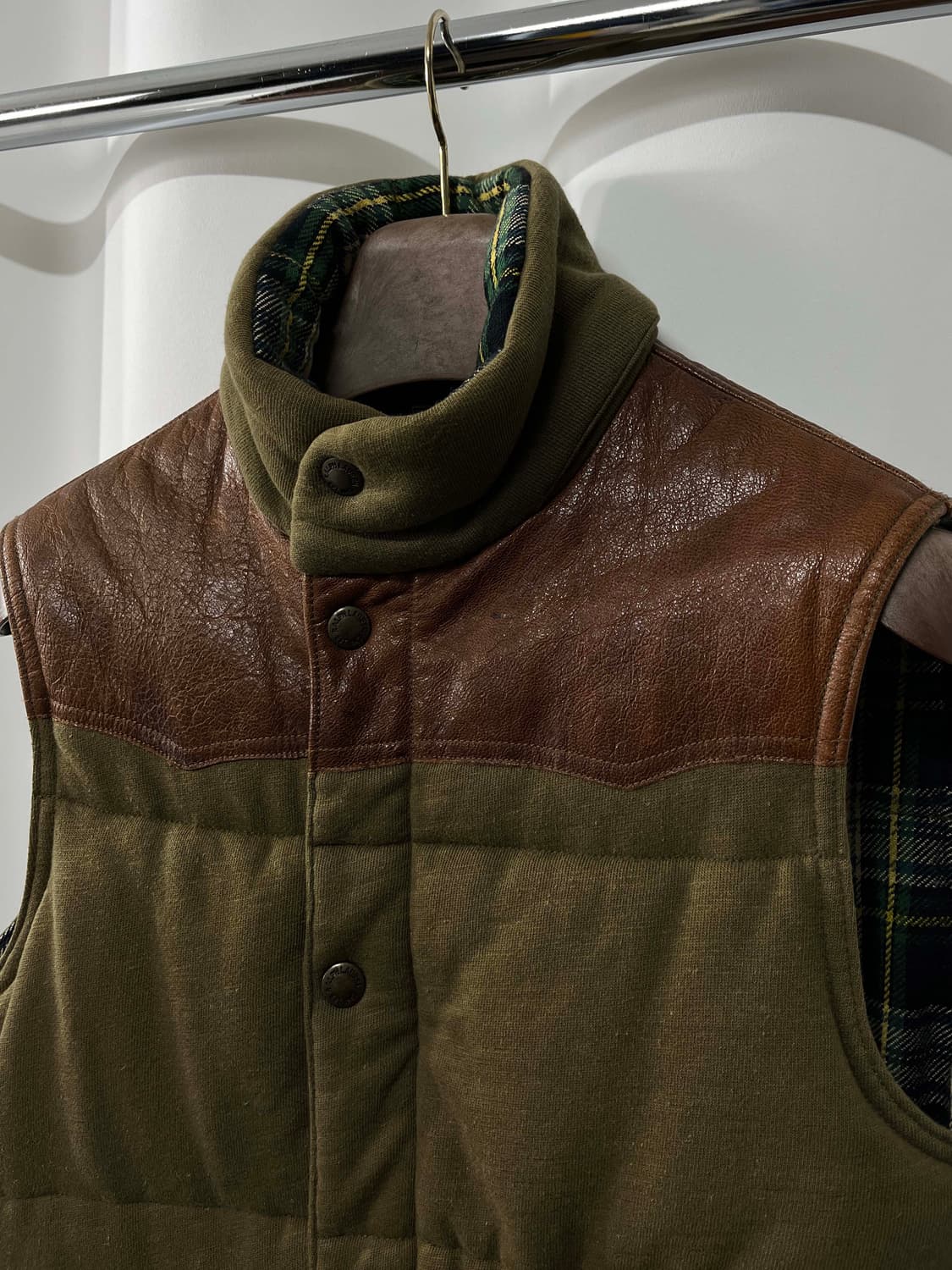 폴로 랄프로렌 카우하이드 요크 인디언헤드 사우스웨스턴 베스트 자켓 상품이미지4