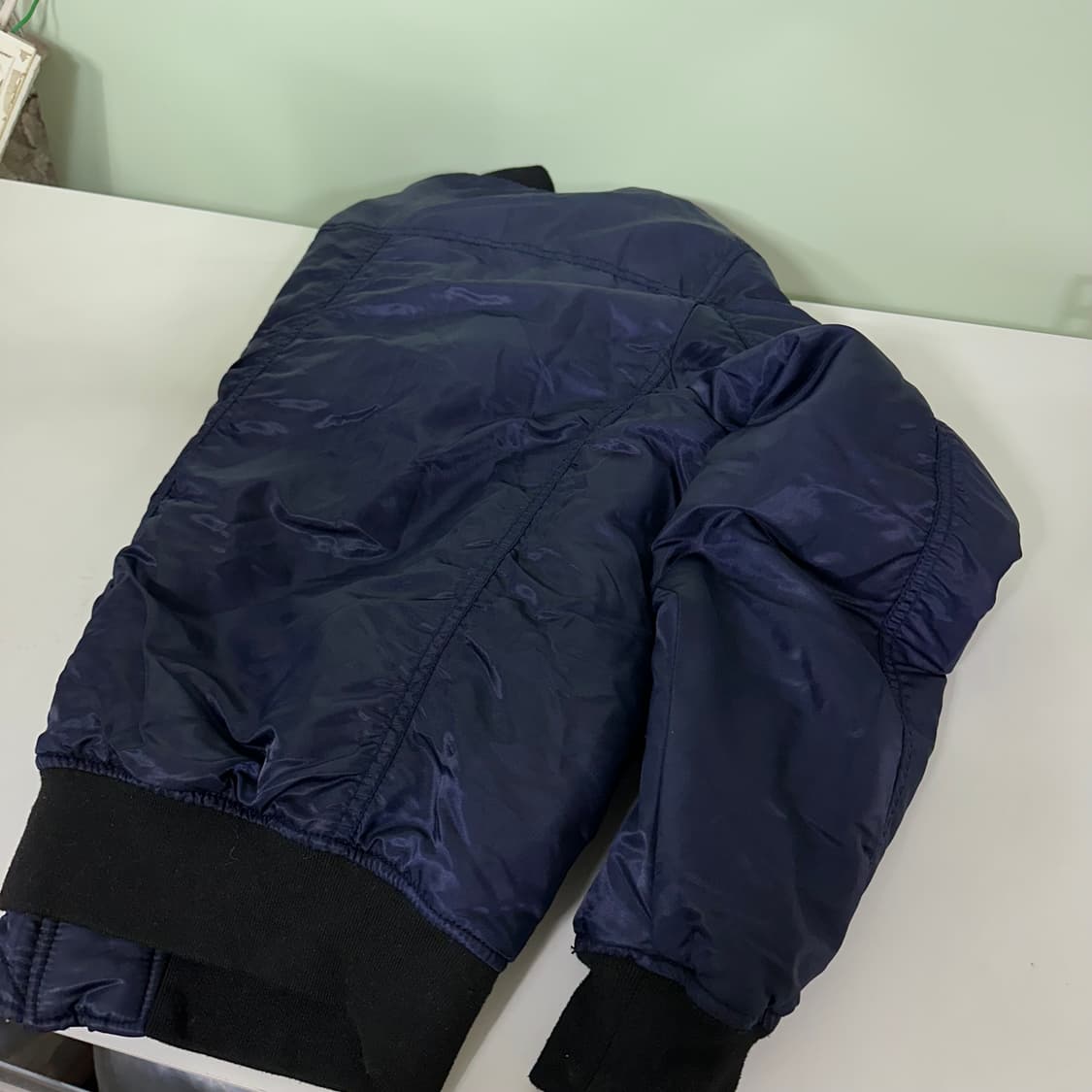 L 빈티지 루즈핏 네이비 MA1 항공자켓 상품이미지6