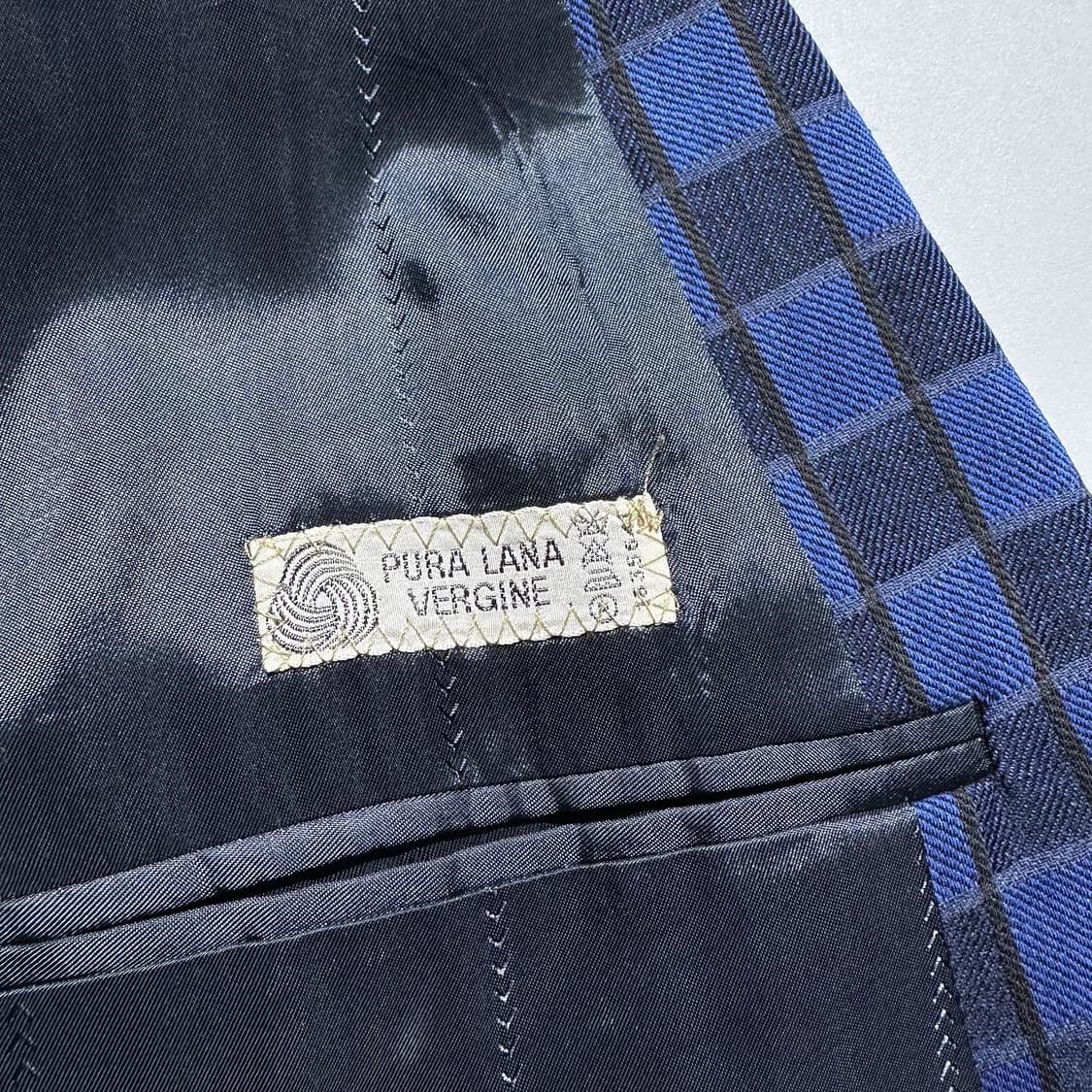 베르사체 V2 체크 원버튼 블레이저 상품이미지9