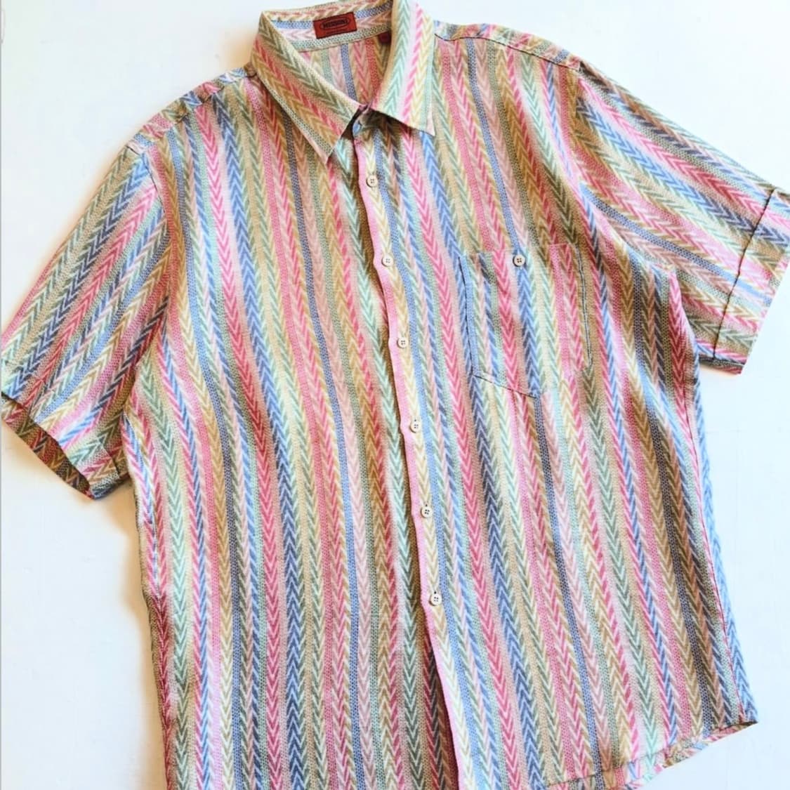 미쏘니 헤링본 린넨 셔츠 상품이미지4