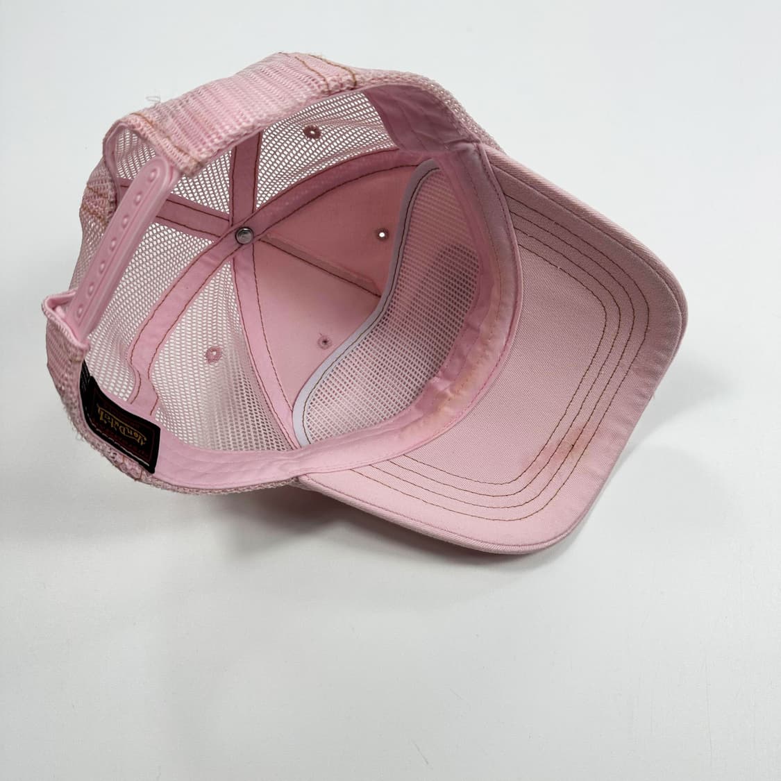 본더치 레트로 핑크 메쉬 볼캡 모자 상품이미지4