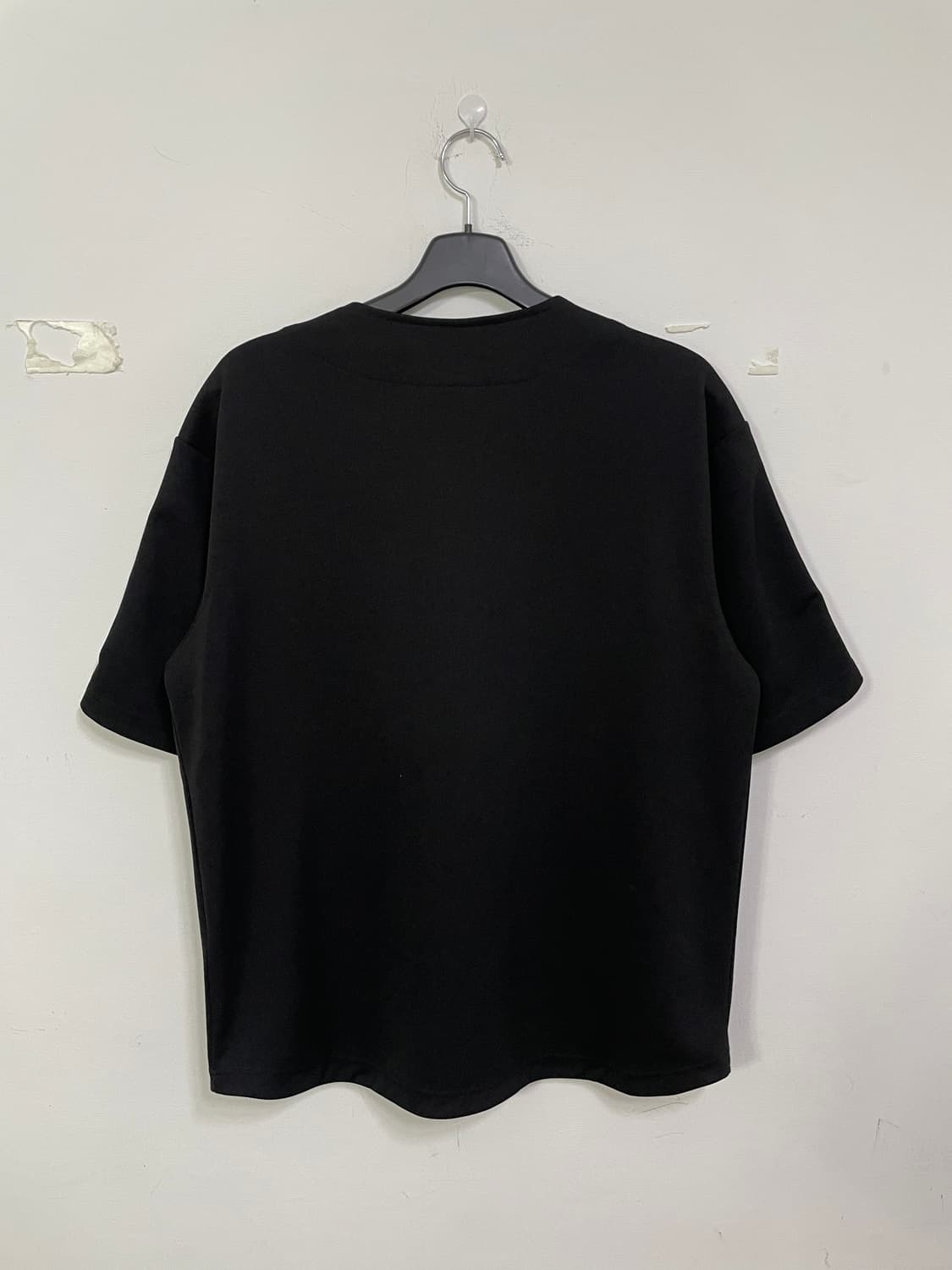 널디 베이스볼 반팔 셔츠 블랙 상품이미지3