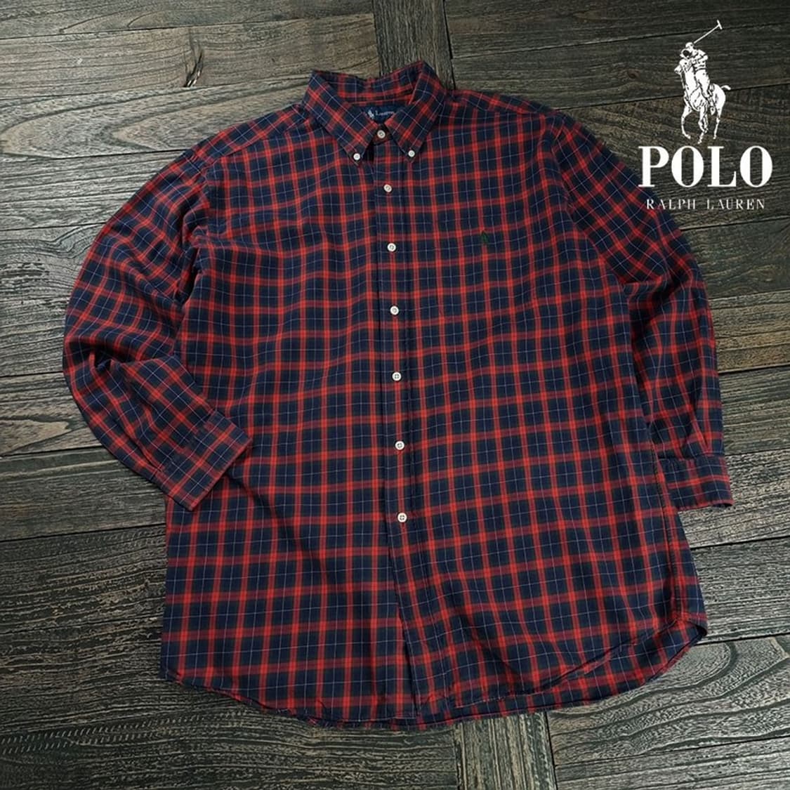 [폴로 랄프로렌] 포니 로고 자수 블레이크 체크 셔츠 M19120 상품이미지1