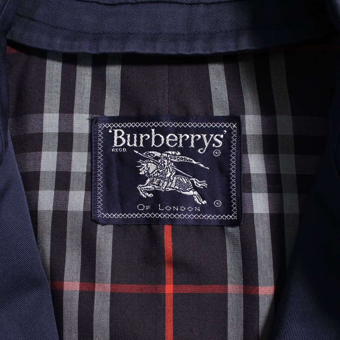 90‘s Burberrys 버버리 네이비 싱글 발마칸 코트 상품이미지4