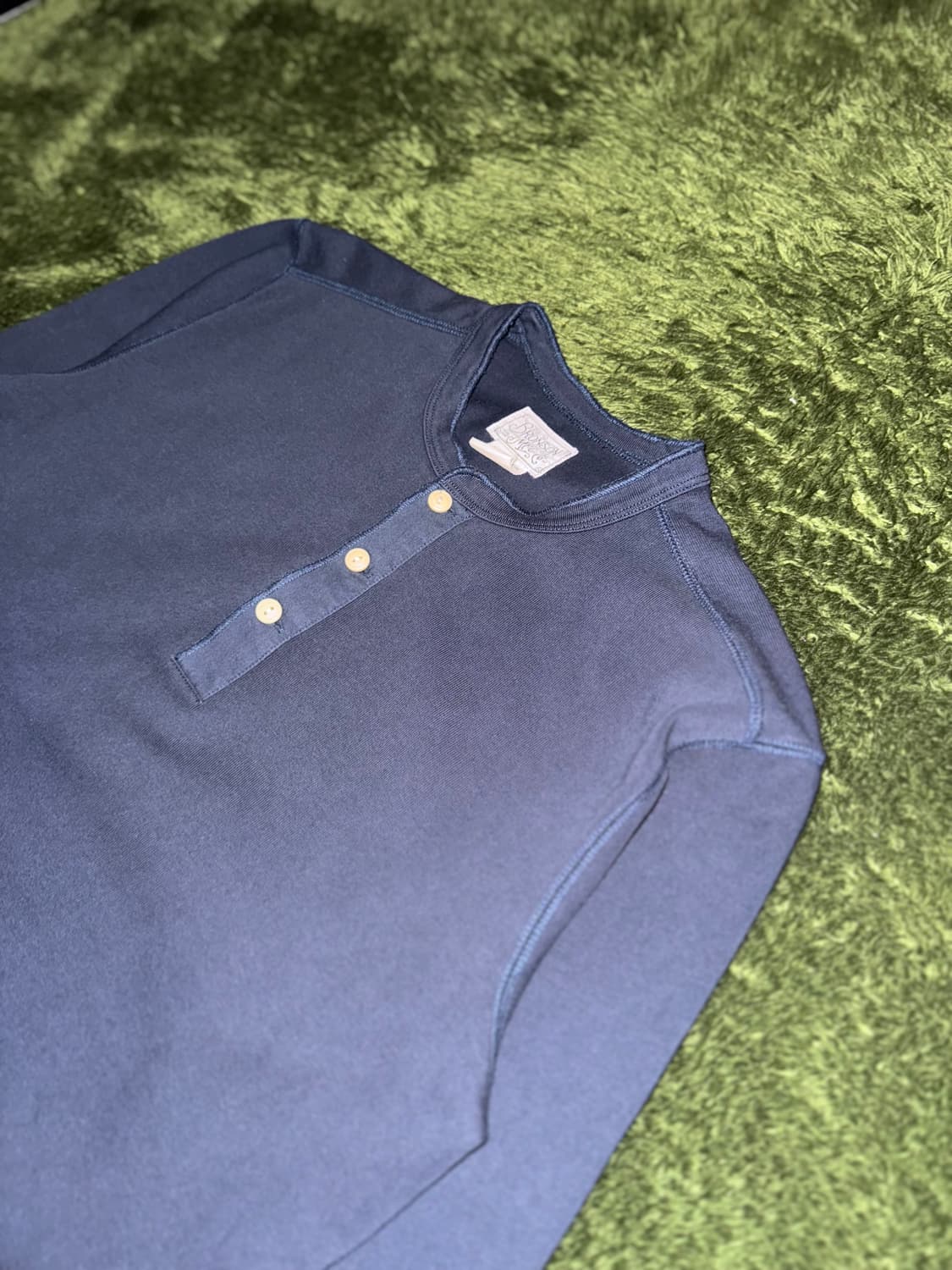 [XXL] BRONSON MFG 브론슨 헨리넥 롱슬리브 네이비 상품이미지2