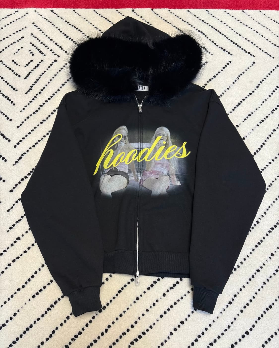 Grailz 그레일즈 퍼 후디 블랙 1 사이즈  상품이미지1