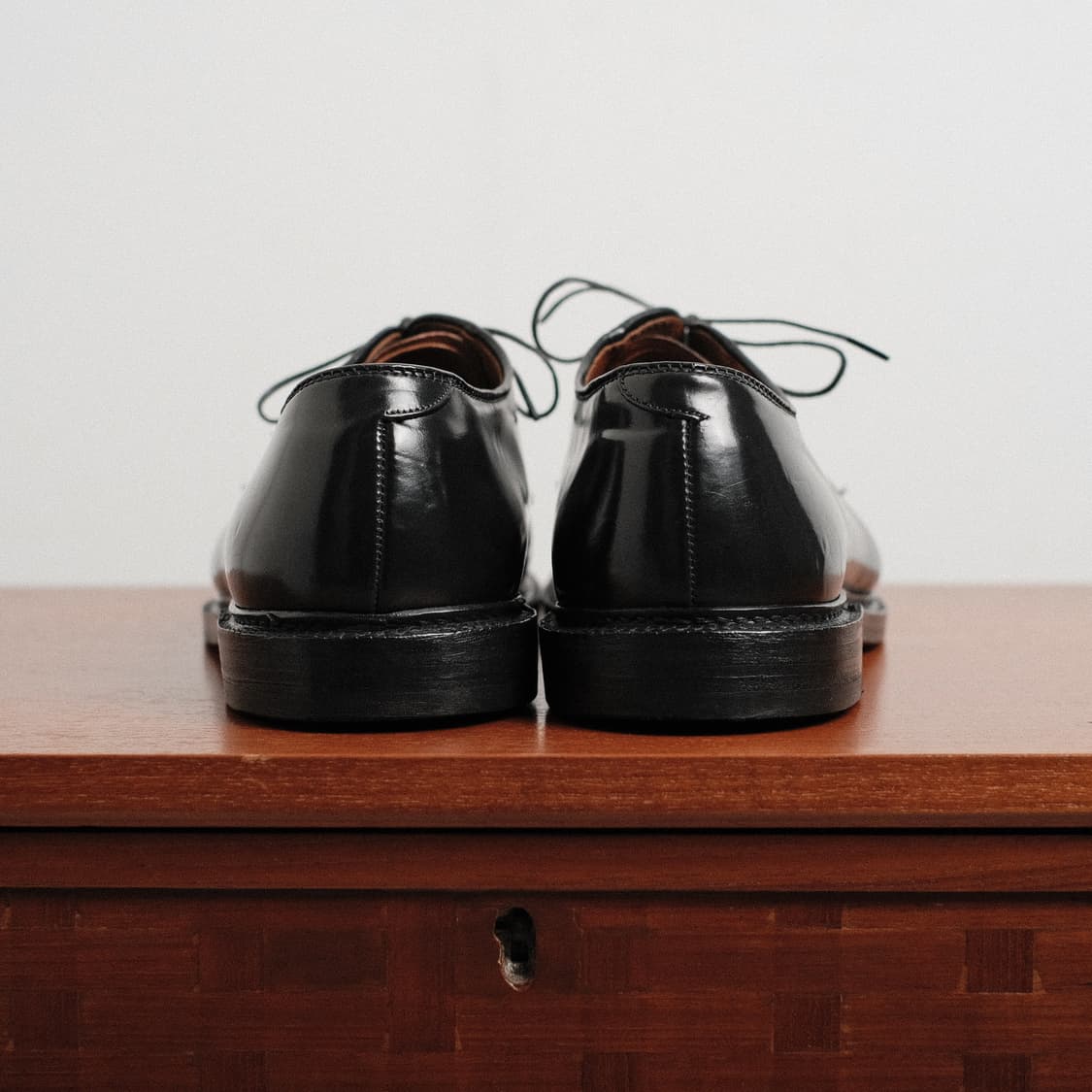 알든9901 10.5D사이즈 블랙 코도반 플레인토 더비 상품이미지6