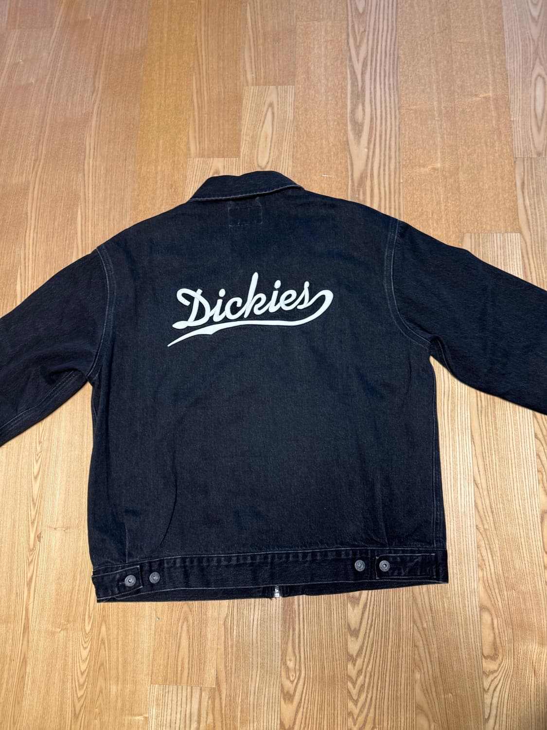 디키즈 웨이브 로고 데님 재킷 검정 XL  상품이미지7