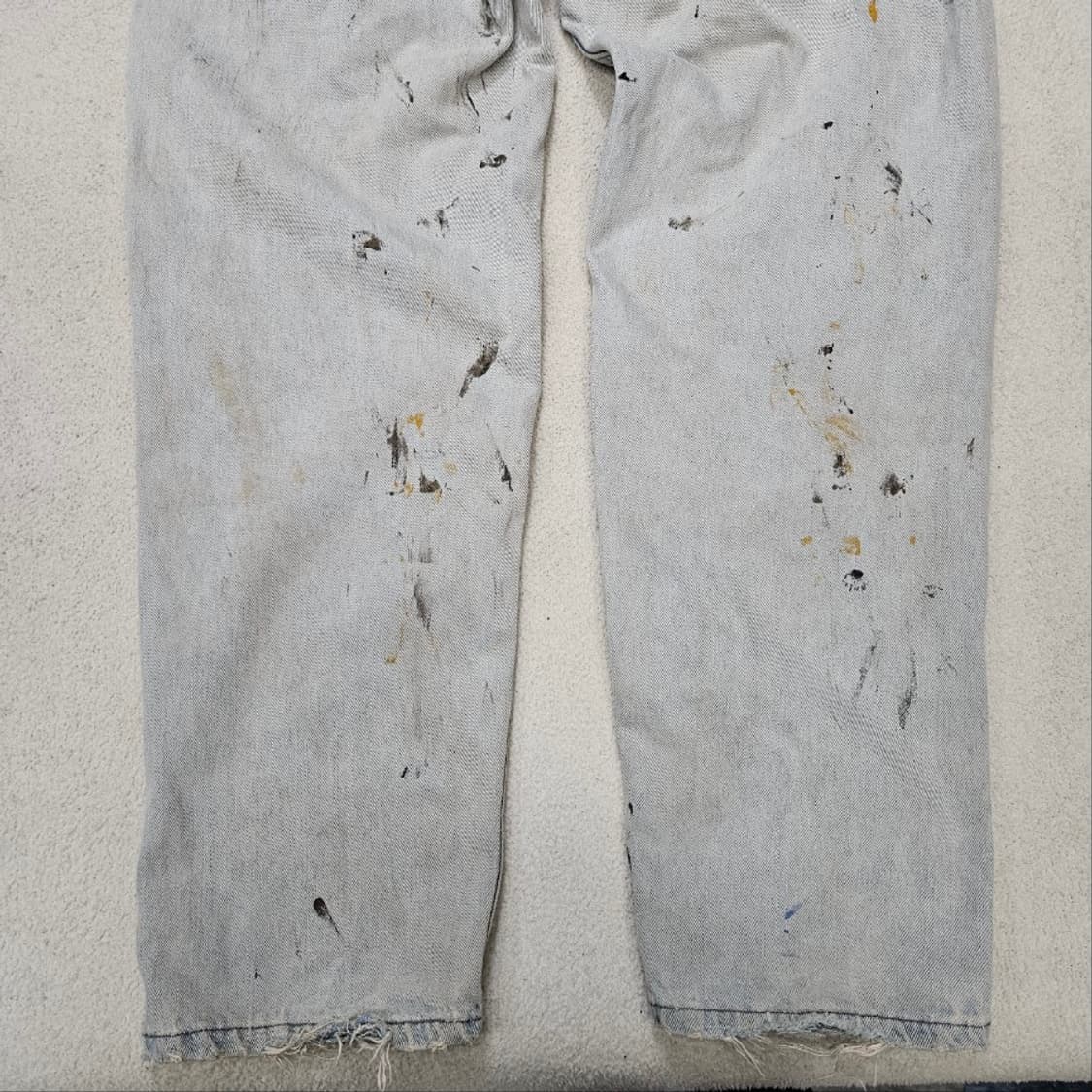 90s 리바이스 실버탭 페인팅 데님 팬츠 31/32 made in usa 상품이미지5