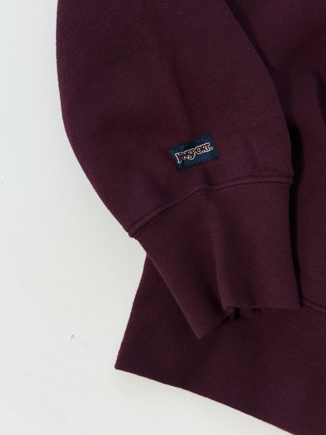 잔스포츠 루즈핏 하버드 쿼터집 버건디 스웻 셔츠 상품이미지4