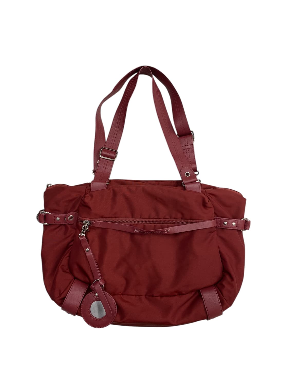 만다리나덕 y2k 폭닥 레드 숄더백 상품이미지1