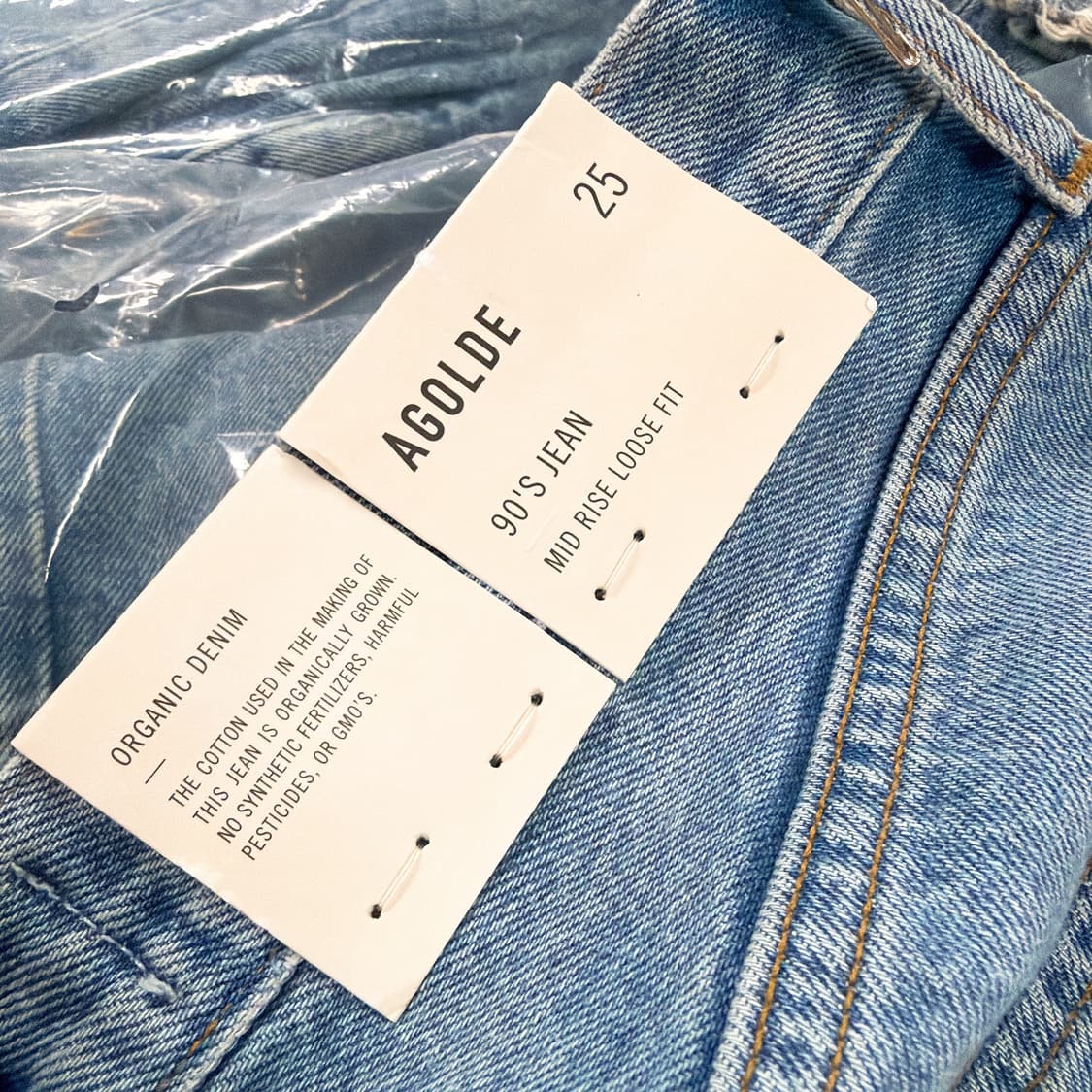 (정품/새상품) AGOLDE 에이골디 여성 90S 미드라이즈 루즈핏 데님 상품이미지4