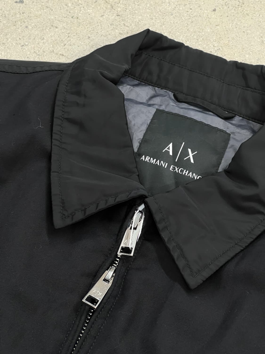 아르마니 익스체인지 폴리쉘 블루종 점퍼 상품이미지5