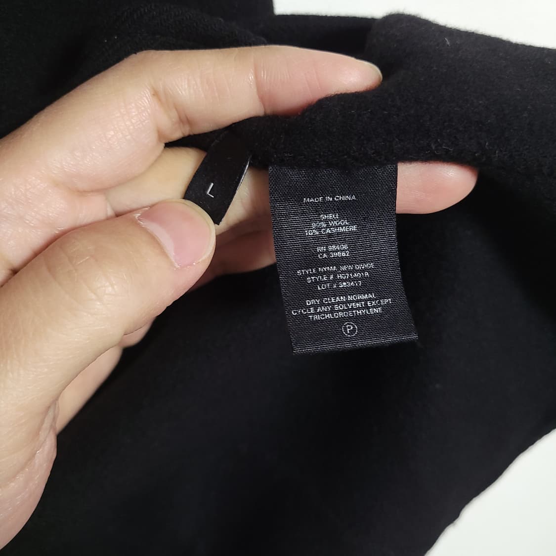 (L) Theory 띠어리 블랙 여성용 울 코트 상품이미지4