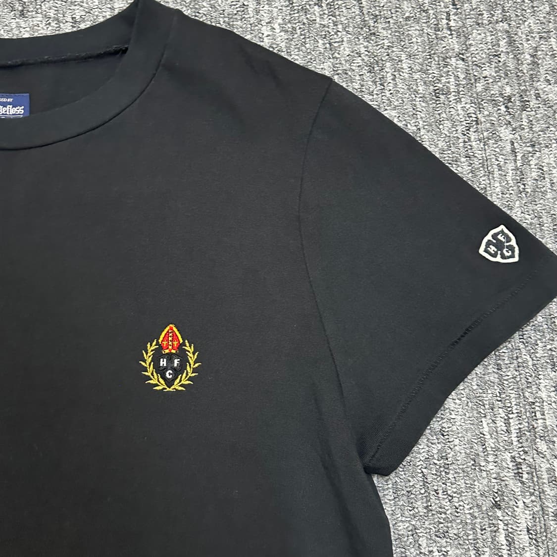 헤리티지플로스 반팔 티셔츠 블랙 s사이즈 상품이미지3