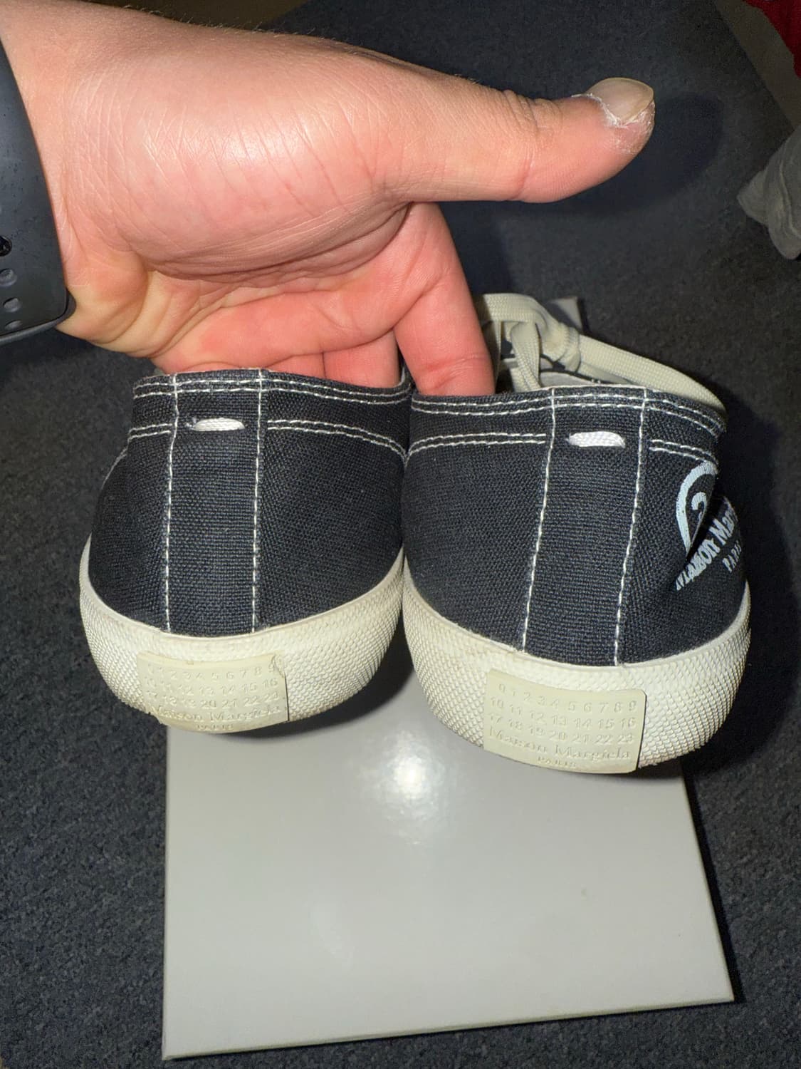 [41.5] 메종 마르지엘라 타비스니커즈 블랙 상품이미지3