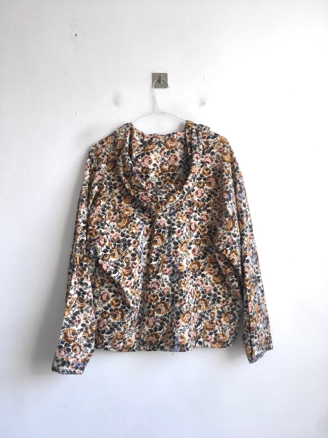 jpn vintage jacquard floral hood zipup 상품이미지7
