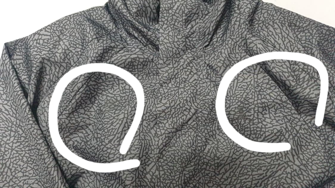 조던 남성 엘리펀트 패턴 후드 바람막이 XXL 상품이미지6