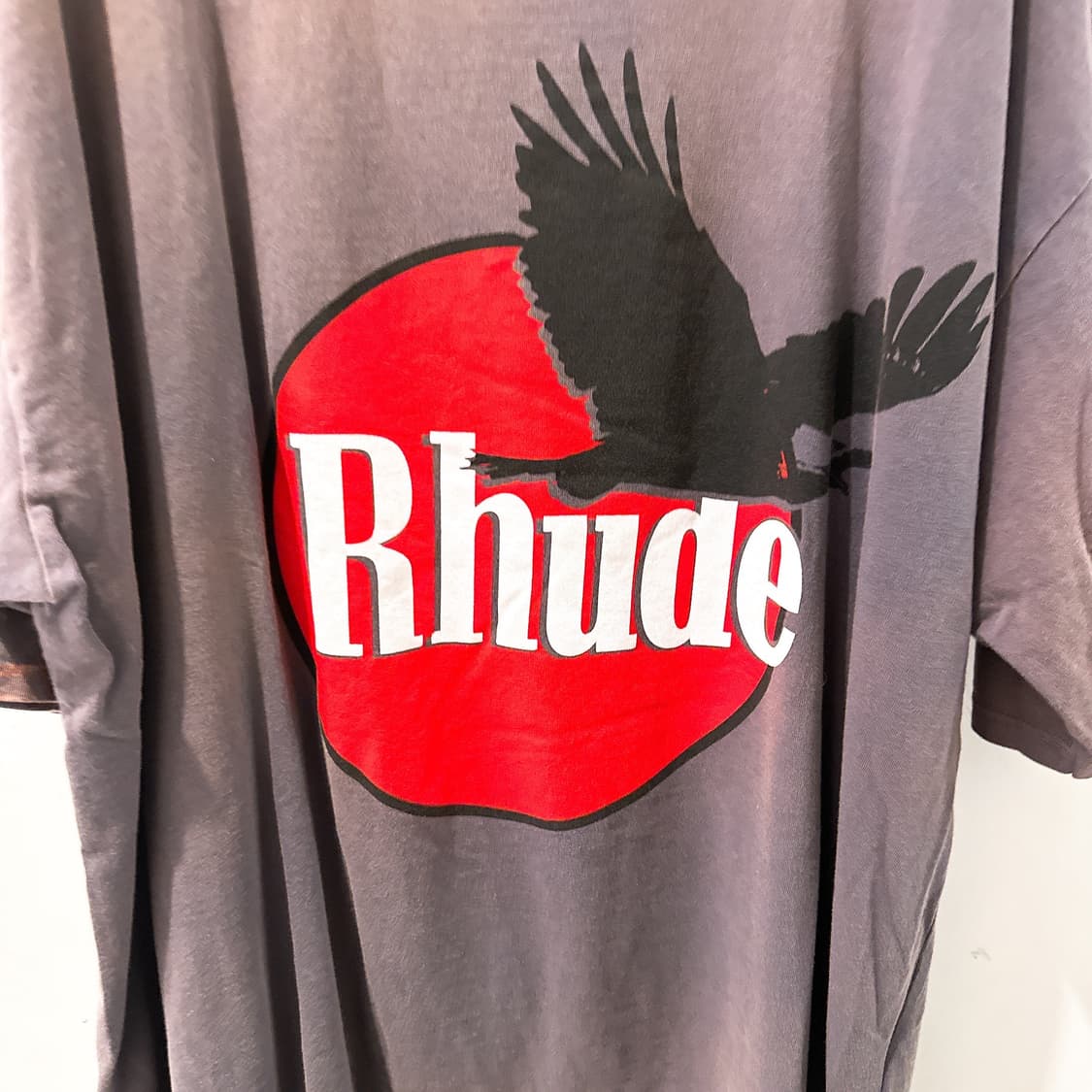 (정품/새상품) RHUDE 루드 남성 빈티지 그레이 이글 티셔츠 상품이미지4