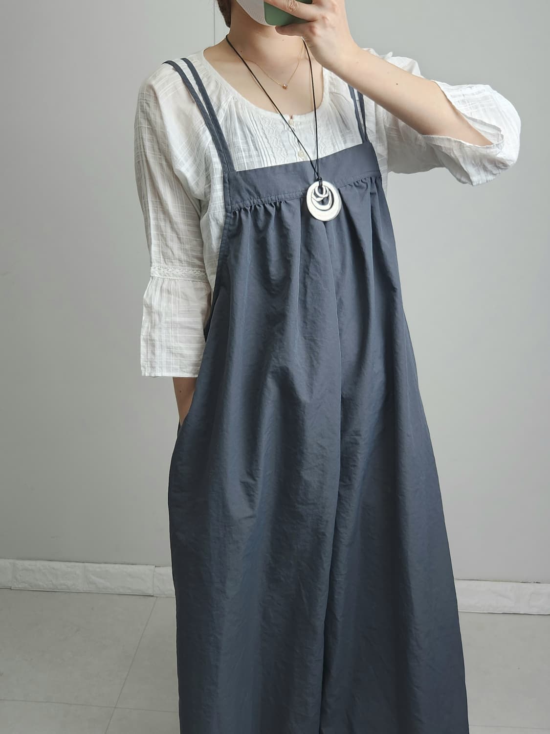 스트랩 와이드 오버롤 상품이미지3