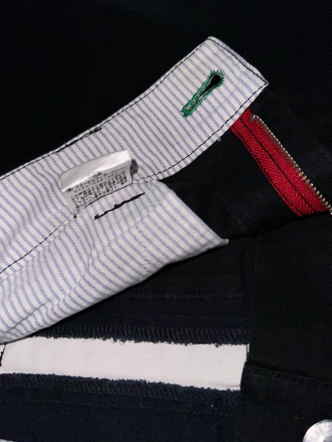 [M] TOMMY GIRLS 타미 걸스 재팬 패널 디테일 코튼 팬츠 블랙 상품이미지4
