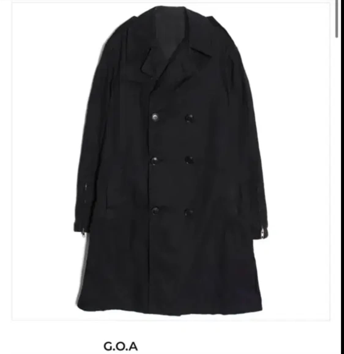 일본 빈티지 블랙 프랜치 롱코트  상품이미지1