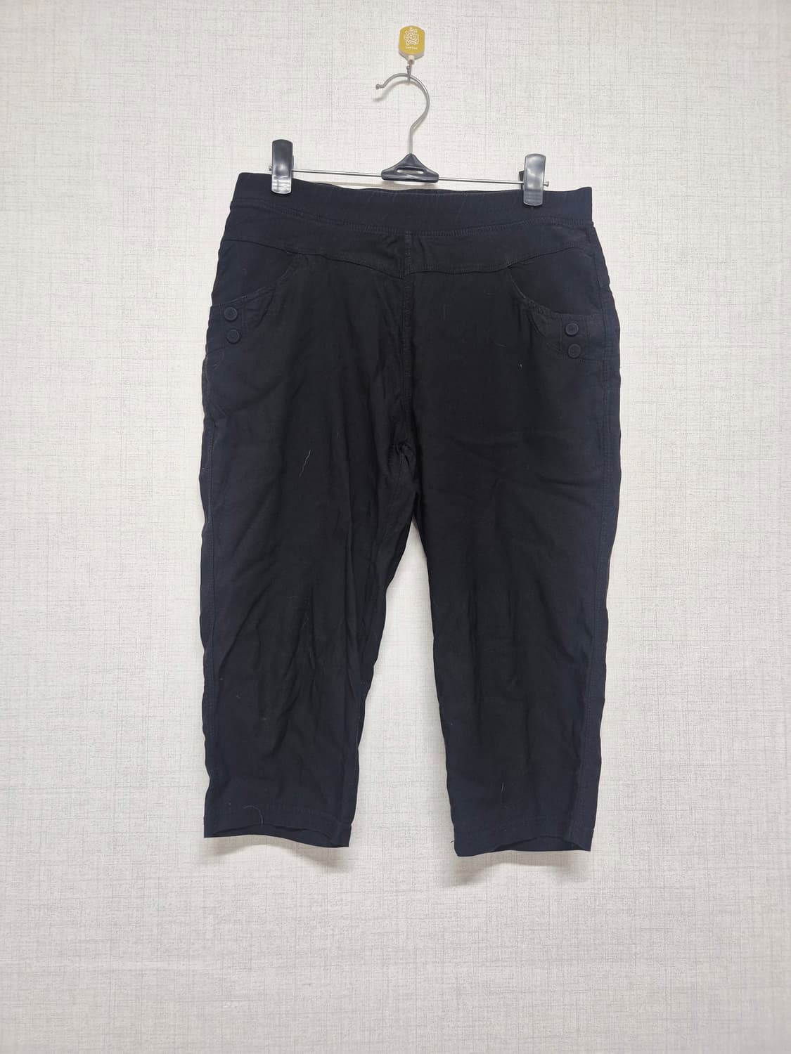 블랙 칠부바지 상품이미지1