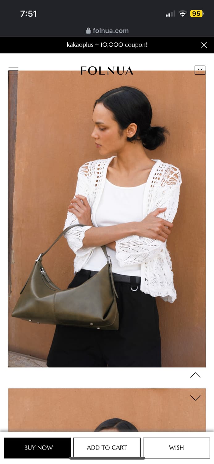 폴뉴아 가방 바토백 올리브 상품이미지3