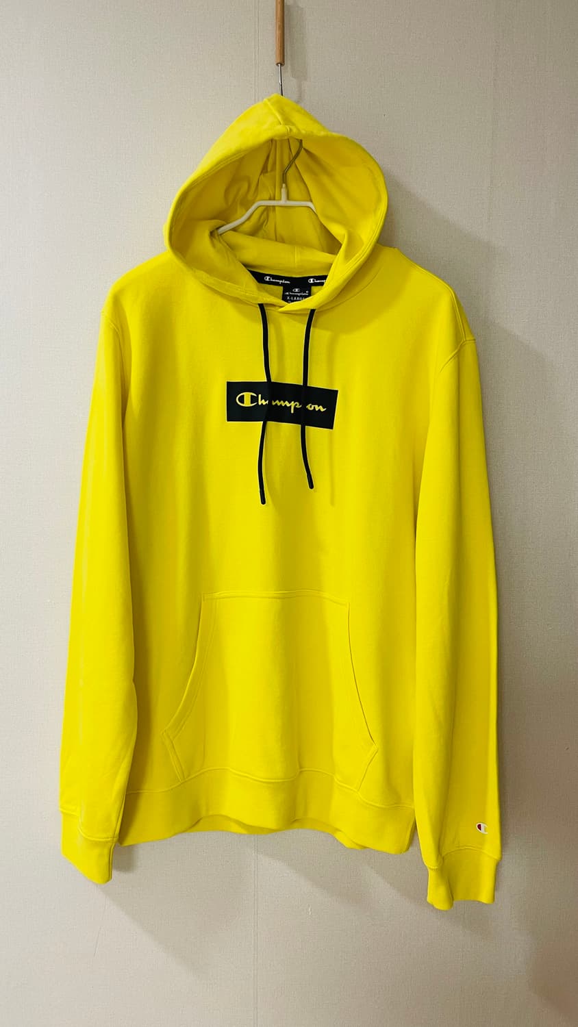 택달린 새상품) 챔피온 파스텔 후드티 XL 옐로우 정가 111,000원. 상품이미지1