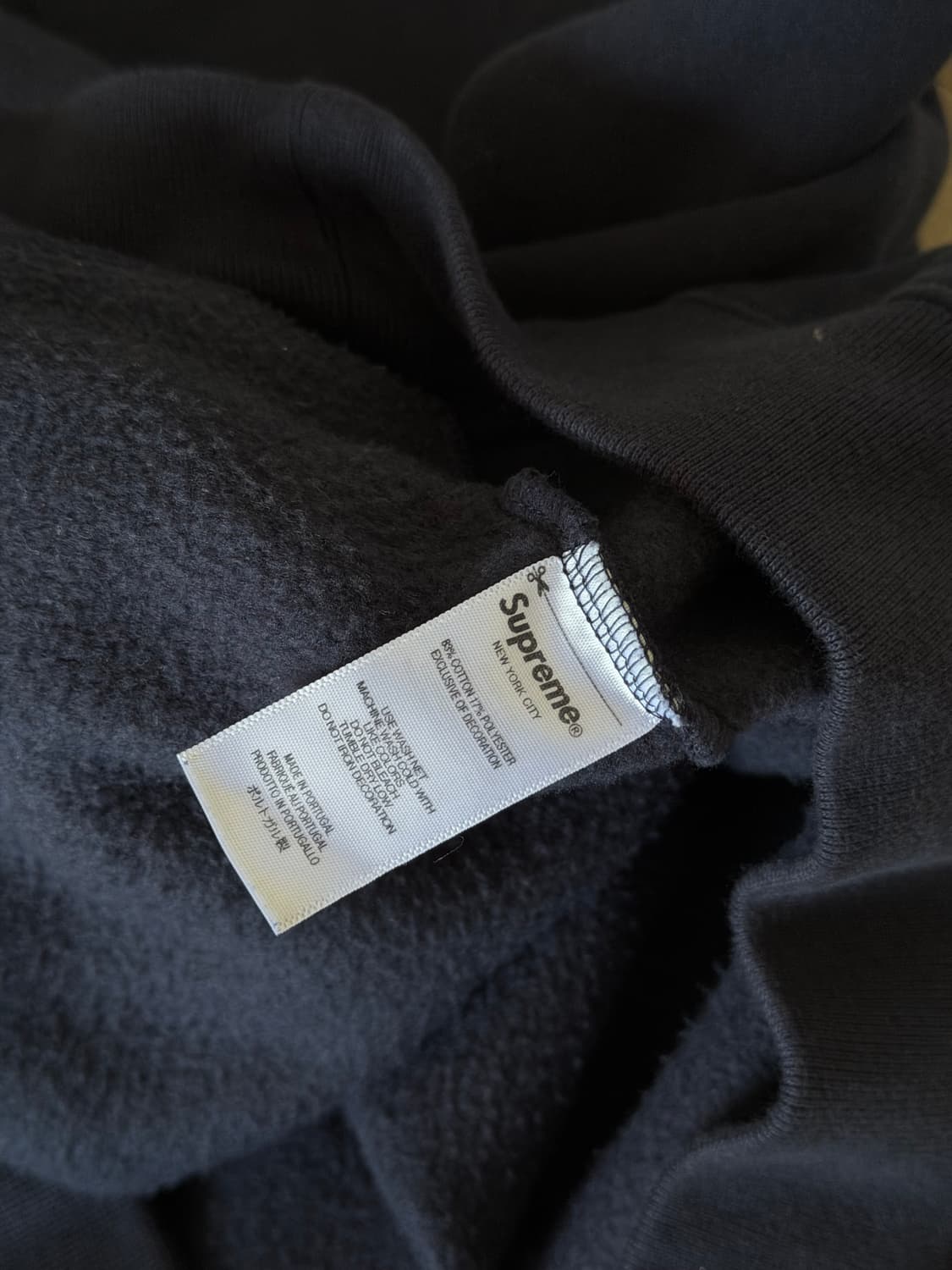 25SS 슈프림 스몰 박스 하프집업 풀오버 네이비 상품이미지7