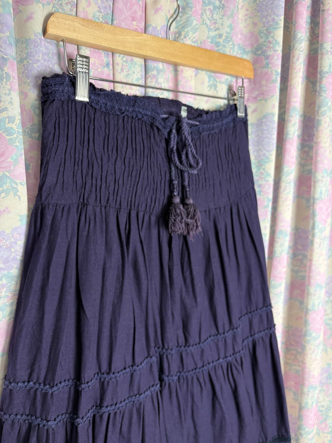 퍼플 크로쉐 롱 스커트 상품이미지7