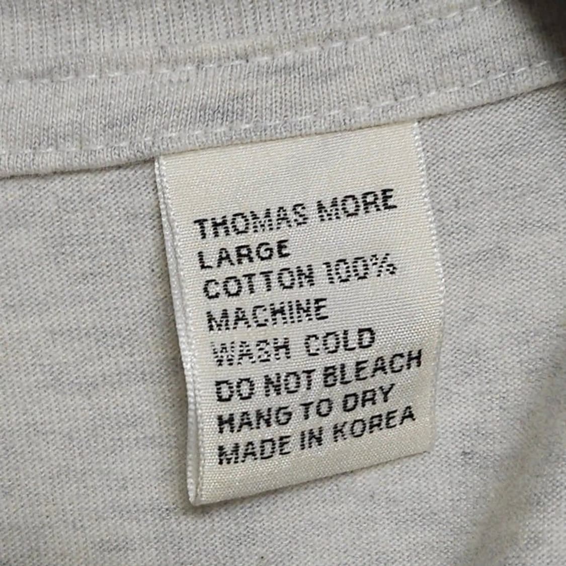 100 ThomasMore 토마스모어 25ss 반팔티 루즈핏 오트밀그레이 상품이미지3