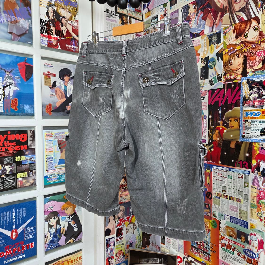 빈티지 멀티포켓 그레이 버뮤다 팬츠 상품이미지5