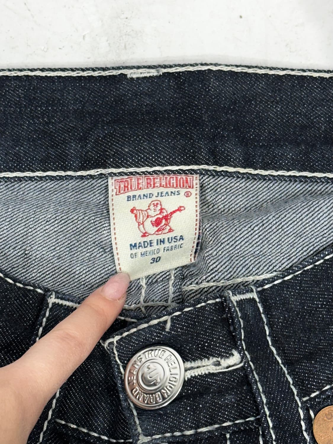 트루 릴리전 made in usa 와이드 bobby핏 데님 팬츠 청바지 상품이미지7