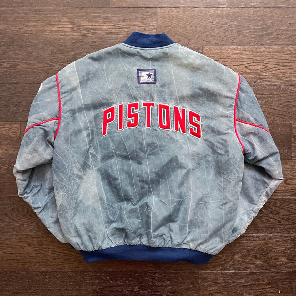 90s Starter 스타터 디트로이트 피스톤즈 빈티지 스타디움 점퍼 상품이미지2