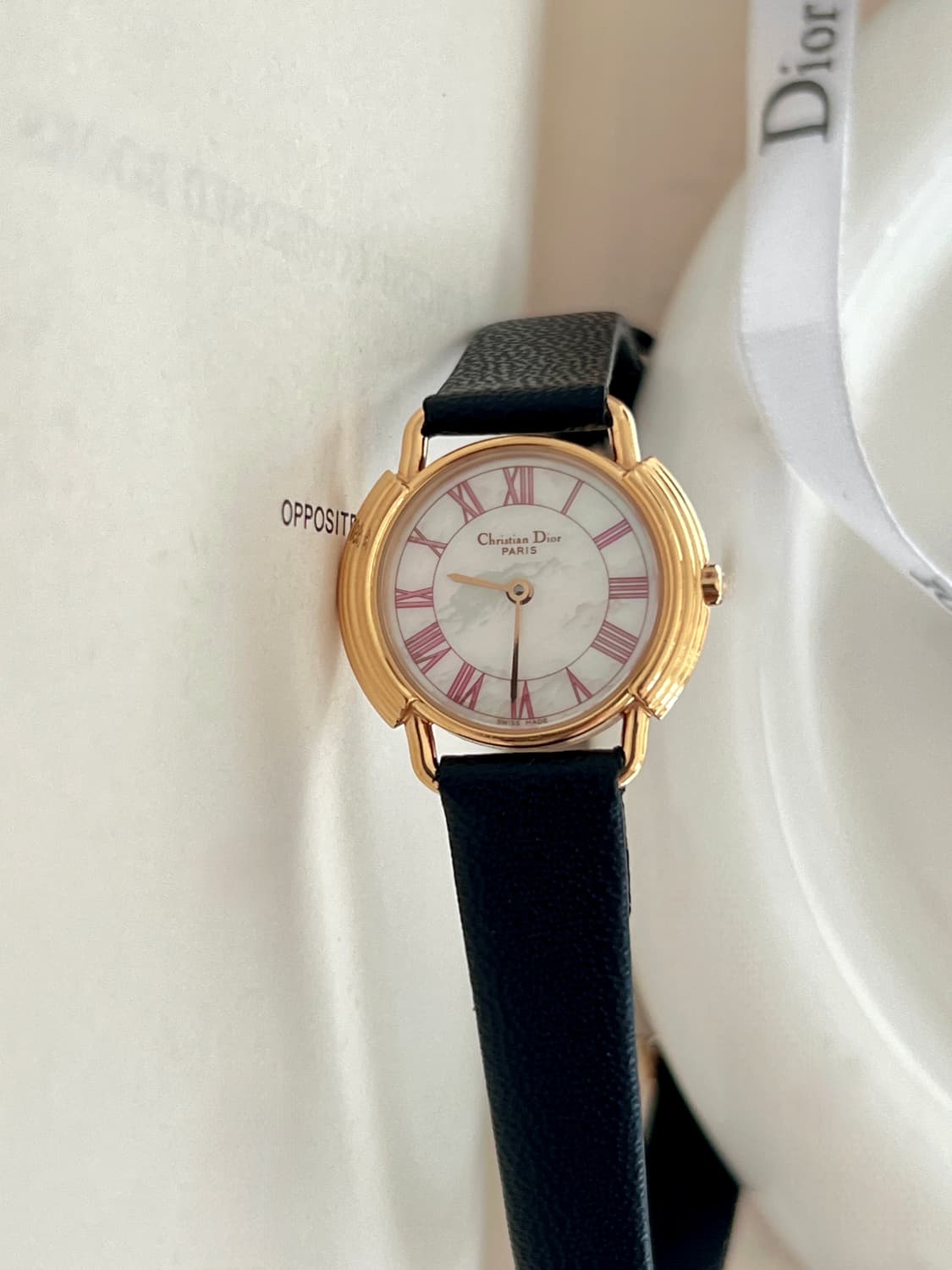 디올 골드 라운드 CD 버클 시계 / 정품감정 . 케어 상품이미지7