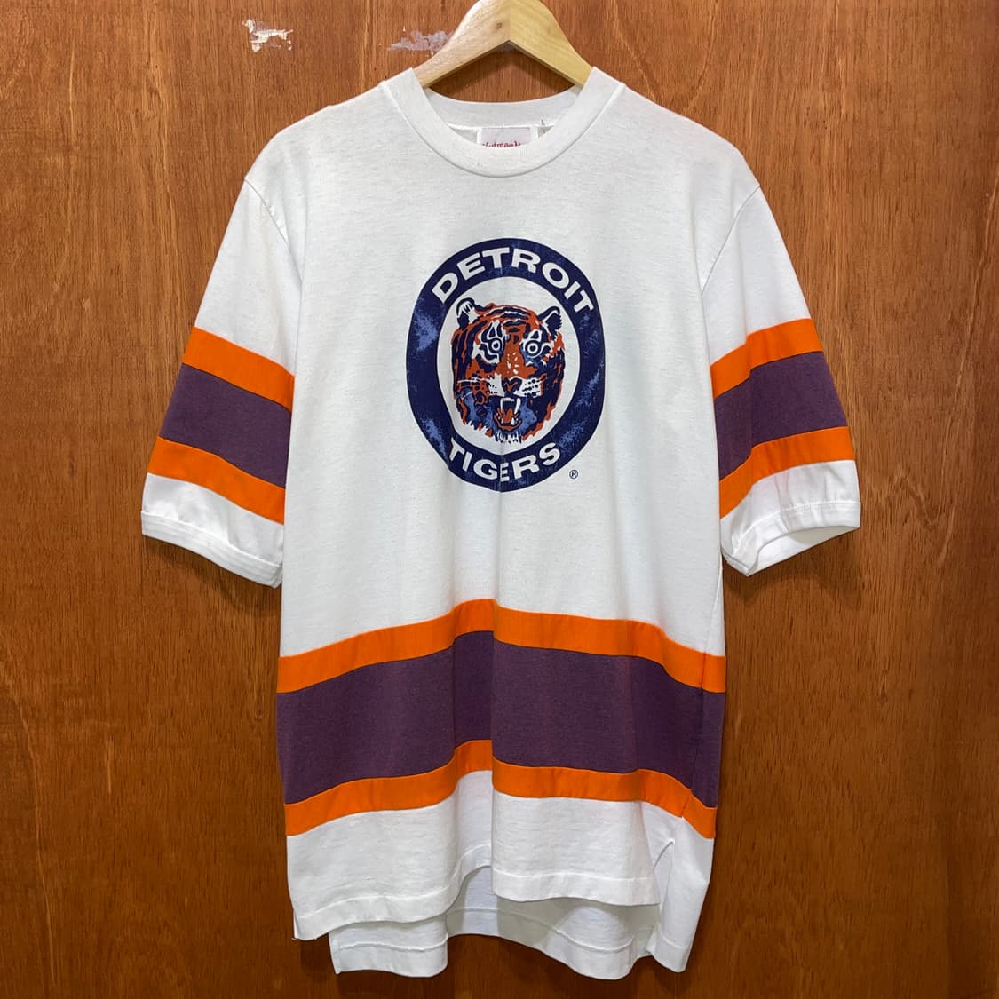 (XL) 80~90s USA 메이저리그 디트로이트 타이거즈 반팔티 5부티 상품이미지1