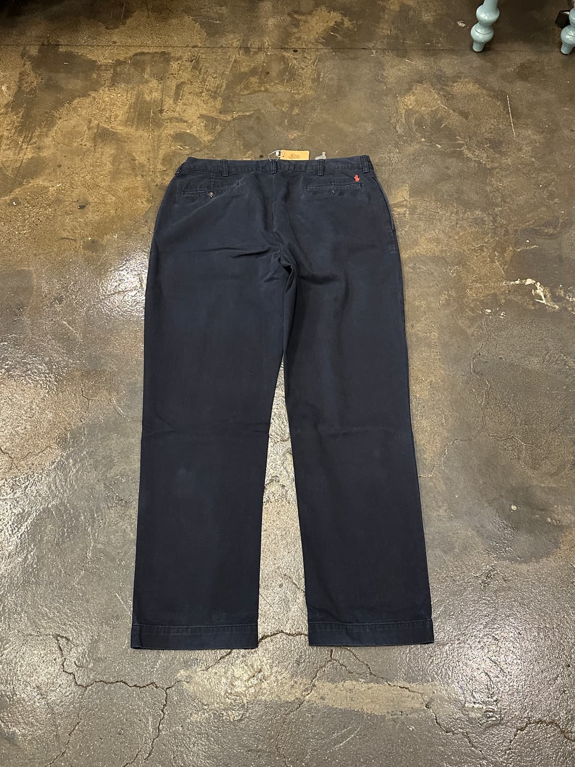 90s 폴로 랄프로렌 투턱 네이비 치노팬츠 38x34 상품이미지2